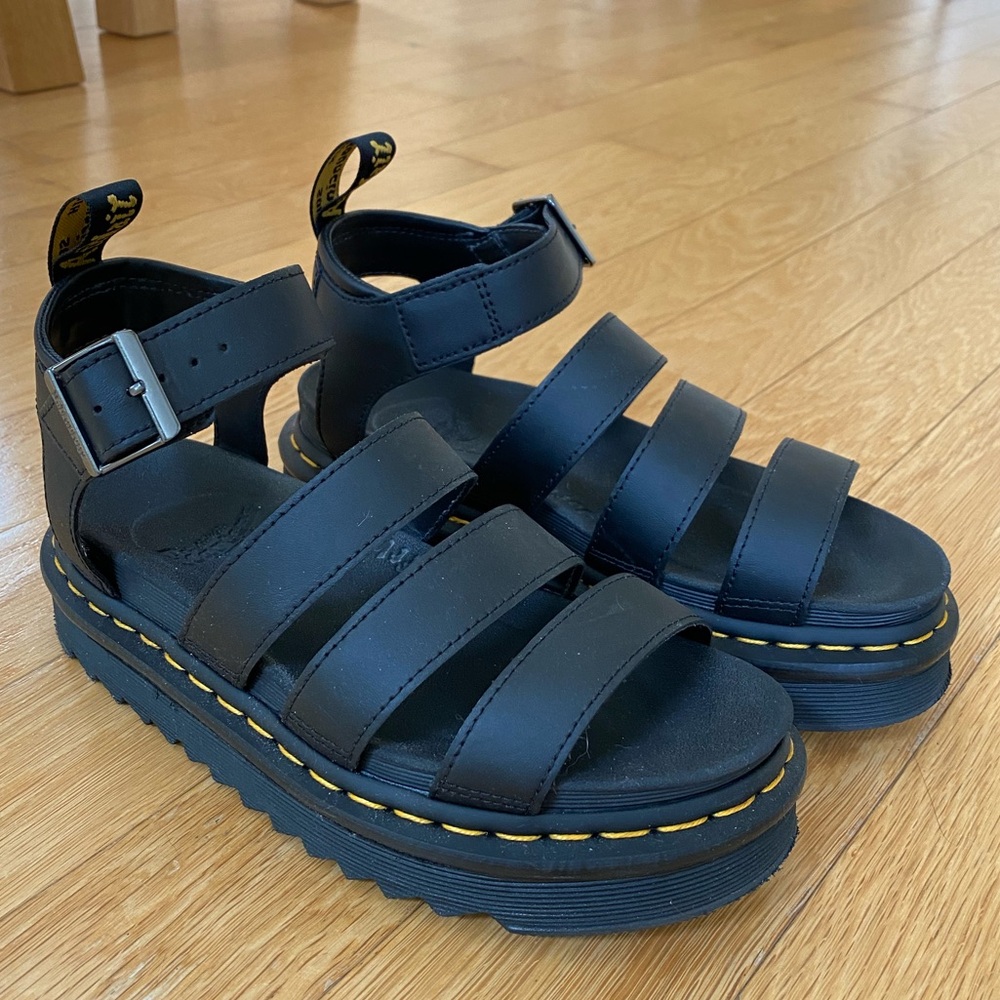 Dr. Martens Blaire Hydro Leather Strap Sandals